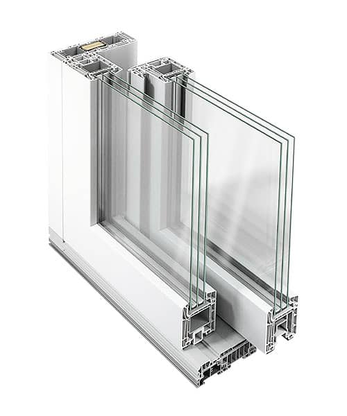 Kunststoff Schiebetüren Schuco LivingSlide